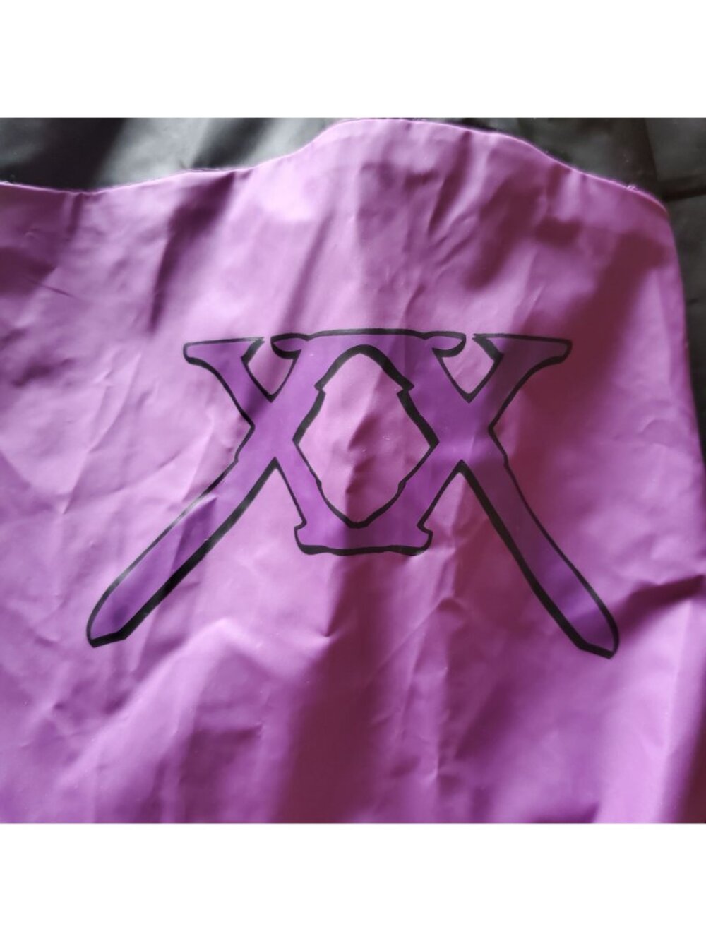 Xena Warrior Princess Pullover Windbreaker Black Purple XXL Parka Rain Coat 90s - Picture 12 of 14